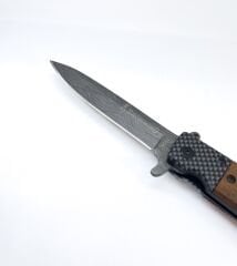 Browning Karbon Desen Ahşap Kabze Katlanır Çakı