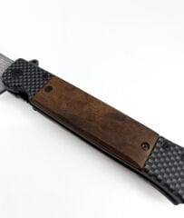 Browning Karbon Desen Ahşap Kabze Katlanır Çakı