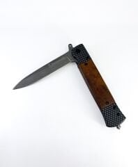 Browning Karbon Desen Ahşap Kabze Katlanır Çakı