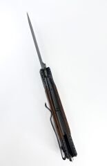 Browning Karbon Desen Ahşap Kabze Katlanır Çakı