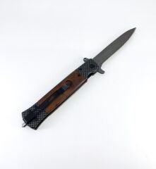 Browning Karbon Desen Ahşap Kabze Katlanır Çakı