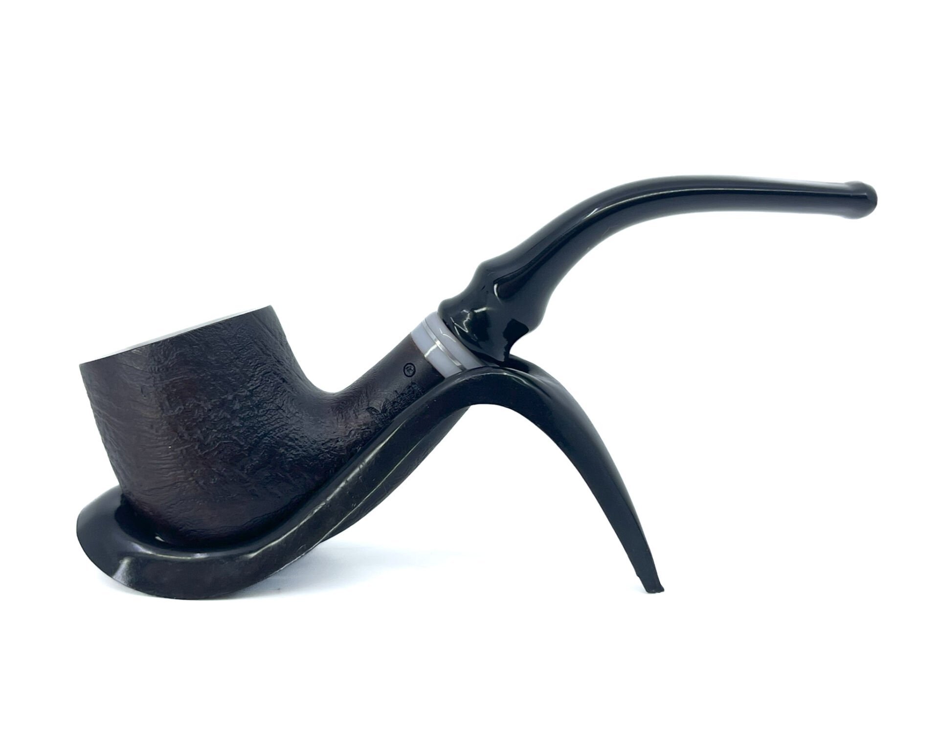 Dapper Bent Billiard Briar (Gül Kökü) 9 mm Filtreli El Yapımı Pipo - 2642