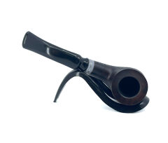 Dapper Bent Billiard Briar (Gül Kökü) 9 mm Filtreli El Yapımı Pipo - 2642