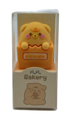 Pupu Bakery 3d Silikon Renkli Kalemtraş Sarı Ayıcık