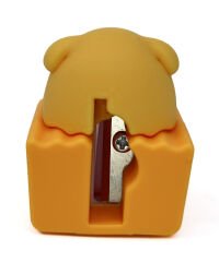 Pupu Bakery 3d Silikon Renkli Kalemtraş Sarı Ayıcık