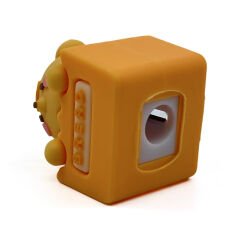 Pupu Bakery 3d Silikon Renkli Kalemtraş Sarı Ayıcık