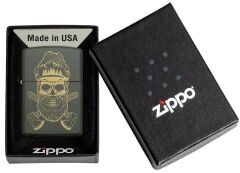 Zippo Outdoor Skull Design Green Matte Çakmak