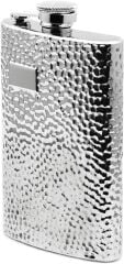 Hammered Golf Desenli Hip Flask Cep Matarası - Paslanmaz Çelik 8 OZ (237ml)