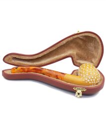 Doğal Lületaşı El Yapımı Özel Kutulu Pipo