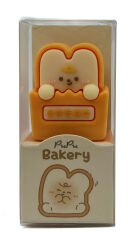 Pupu Bakery 3d Silikon Renkli Kalemtraş Uzun Kulak