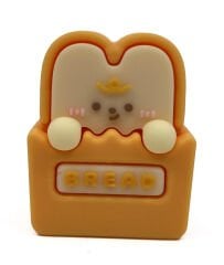 Pupu Bakery 3d Silikon Renkli Kalemtraş Uzun Kulak