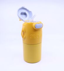 Ayıcıklı Termos Suluk Matara 620 ml - Sarı