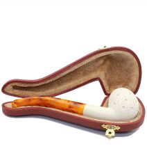 Doğal Lületaşı El Yapımı Özel Kutulu Pipo