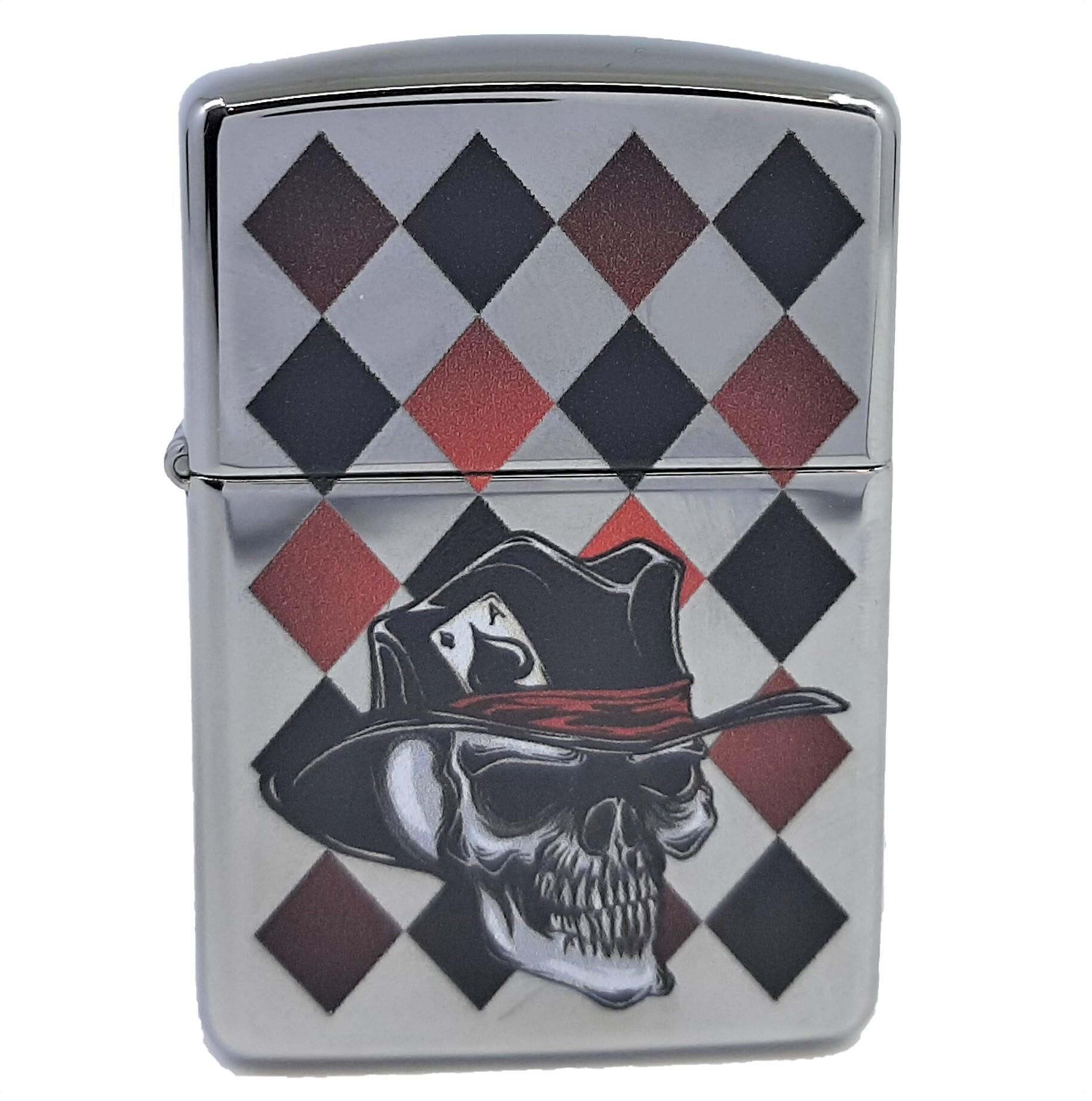 Zippo ArmorCase Skull Ace / Kurukafa Çakmak