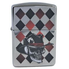 Zippo ArmorCase Skull Ace / Kurukafa Çakmak