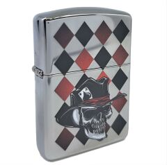 Zippo ArmorCase Skull Ace / Kurukafa Çakmak
