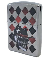 Zippo ArmorCase Skull Ace / Kurukafa Çakmak