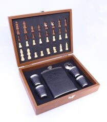 Ahşap Kutulu Satranç Takımı + J&D Matara Seti