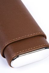 Parmida Puro Kılıfı/Seyahat Humidoru - Kahverengi