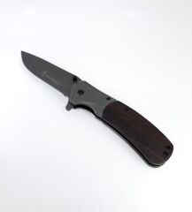 Browning Kahverengi Ahşap Kabze Katlanır Çakı - Füme