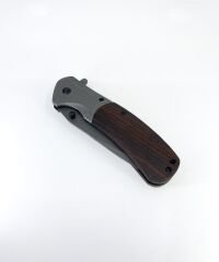 Browning Kahverengi Ahşap Kabze Katlanır Çakı - Füme