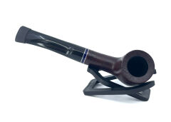 Dapper Half Bent Billiard Briar (Gül Kökü) 9 mm Filtreli El Yapımı Pipo - 2645