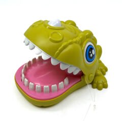 Sevimli Hayvan Dişçisi - Finger Biting Adventure - Yeşil Dinozor