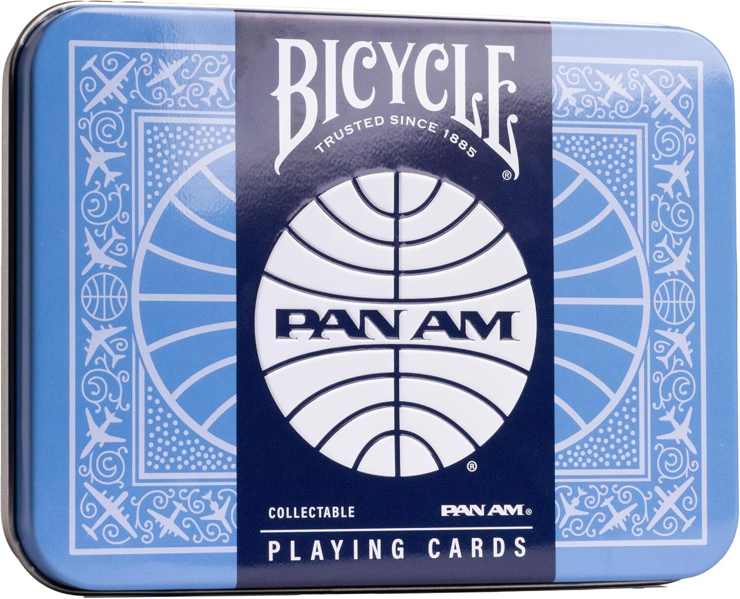 Bicycle Klasik Pan Am Tasarımı İskambil Oyun Kartları 2’li Paket - Teneke Seyahat Kutusunda
