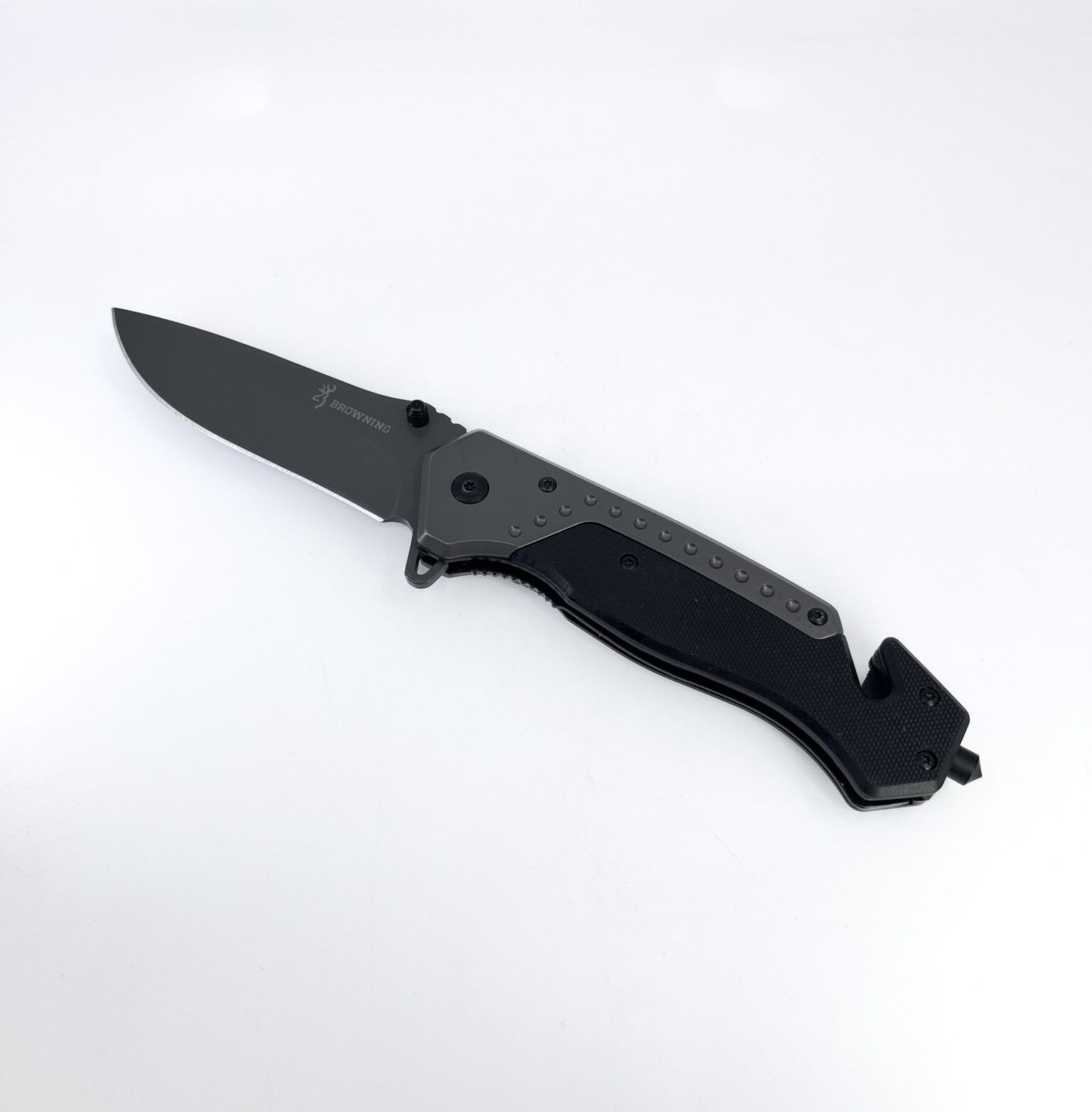 Browning Katlanır Kamp Çakısı - Siyah/Füme