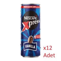 Nescafe Xpress Vanilla Kahve Aromalı Sütlü İçecek 250 ml - 12 Adet