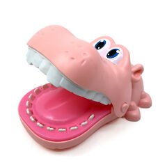 Sevimli Hayvan Dişçisi - Finger Biting Adventure - Pembe Hipopotam