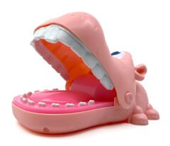 Sevimli Hayvan Dişçisi - Finger Biting Adventure - Pembe Hipopotam