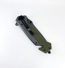 Browning Katlanır Kamp Çakısı - Yeşil/Füme