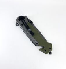 Browning Katlanır Kamp Çakısı - Yeşil/Füme