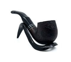 Dapper Bent Brandy Briar (Gül Kökü) 9 mm Filtreli El Yapımı Pipo - 3562