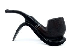 Dapper Bent Brandy Briar (Gül Kökü) 9 mm Filtreli El Yapımı Pipo - 3562