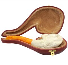 Doğal Lületaşı El Yapımı Özel Kutulu Pipo