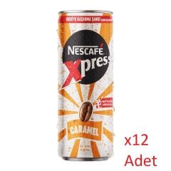 Nescafe Xpress Caramel Kahve Aromalı Sütlü İçecek 250 ml - 12 Adet