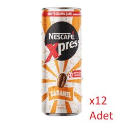 Nescafe Xpress Caramel Kahve Aromalı Sütlü İçecek 250 ml - 12 Adet