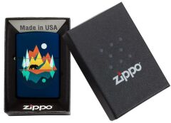 Zippo Çakmak Dark Blue Mountains and Bear