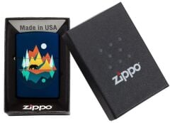 Zippo Çakmak Dark Blue Mountains and Bear