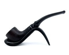 Dapper Half Bent Billiard Briar (Gül Kökü) 9 mm Filtreli El Yapımı Pipo - 3563