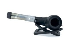 Dapper Bent Apple Briar (Gül Kökü) 9 mm Filtreli El Yapımı Pipo - 2630