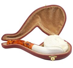 Doğal Lületaşı El Yapımı Özel Kutulu Pipo