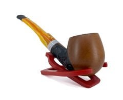 Dapper Bent Apple Briar (Gül Kökü) 9 mm Filtreli El Yapımı Pipo - 2631