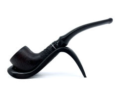 Dapper Half Bent Apple Briar (Gül Kökü) 9 mm Filtreli El Yapımı Pipo - 3564