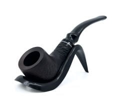 Dapper Half Bent Apple Briar (Gül Kökü) 9 mm Filtreli El Yapımı Pipo - 3564
