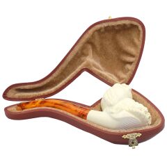 Doğal Lületaşı El Yapımı Özel Kutulu Pipo