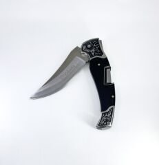 Columbia Full Rivet Çakı Geyik Gravürlü - Siyah