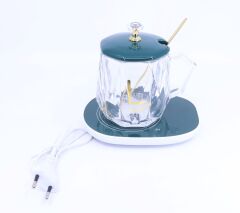 Isıtıcılı Cam Kupa Bardak